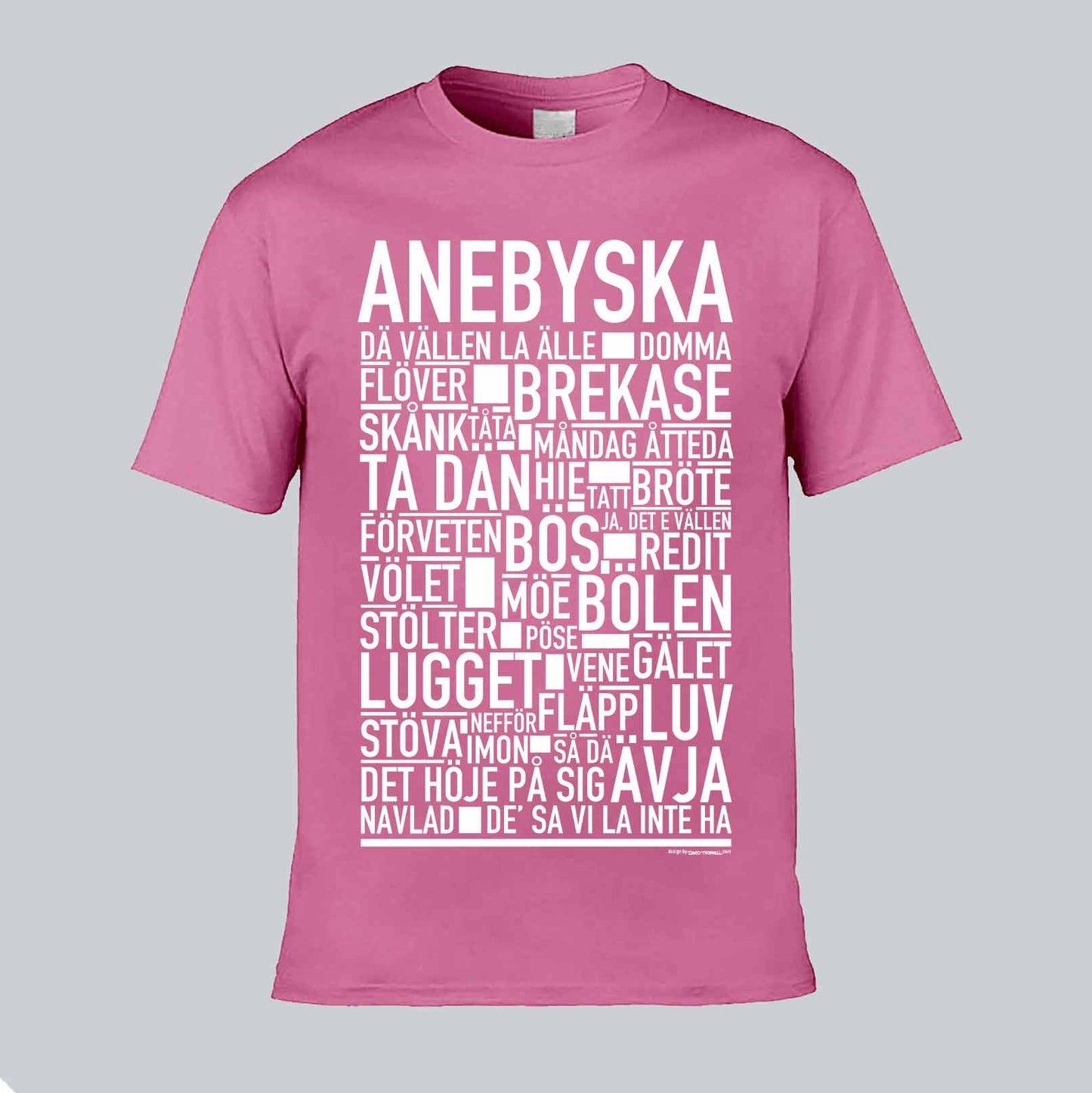 Anebyska Dialekt Text T-shirt