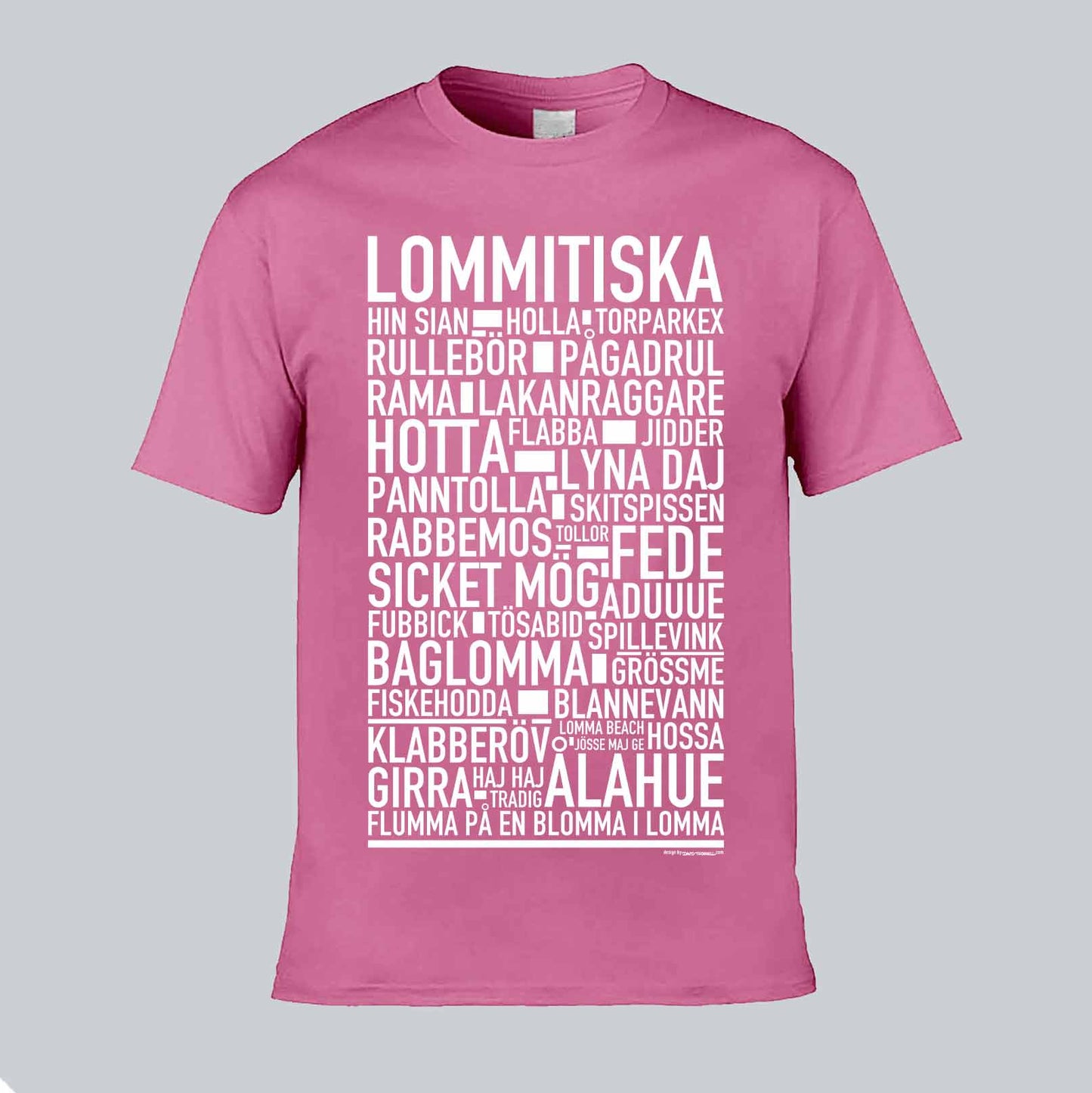 Lommitiska Dialekt Text T-shirt