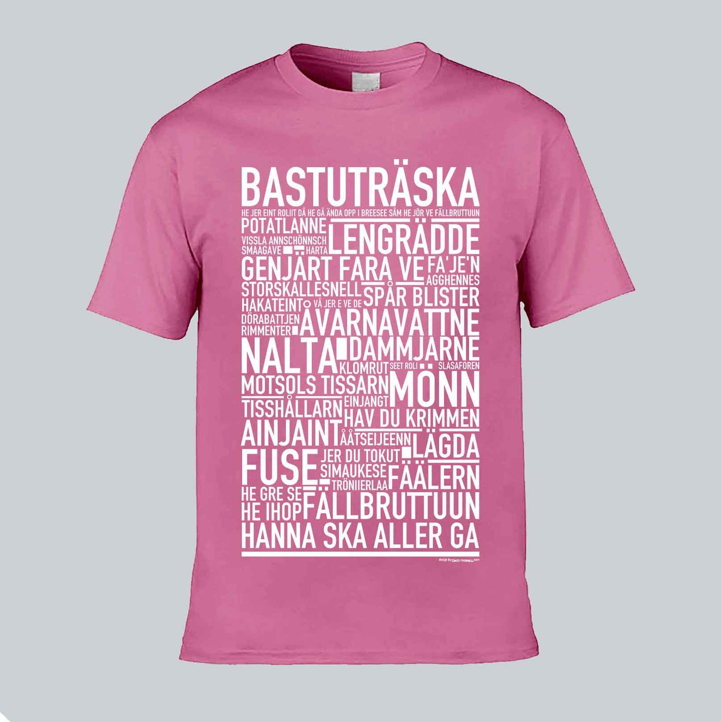 Bastuträska Dialekt Text T-shirt