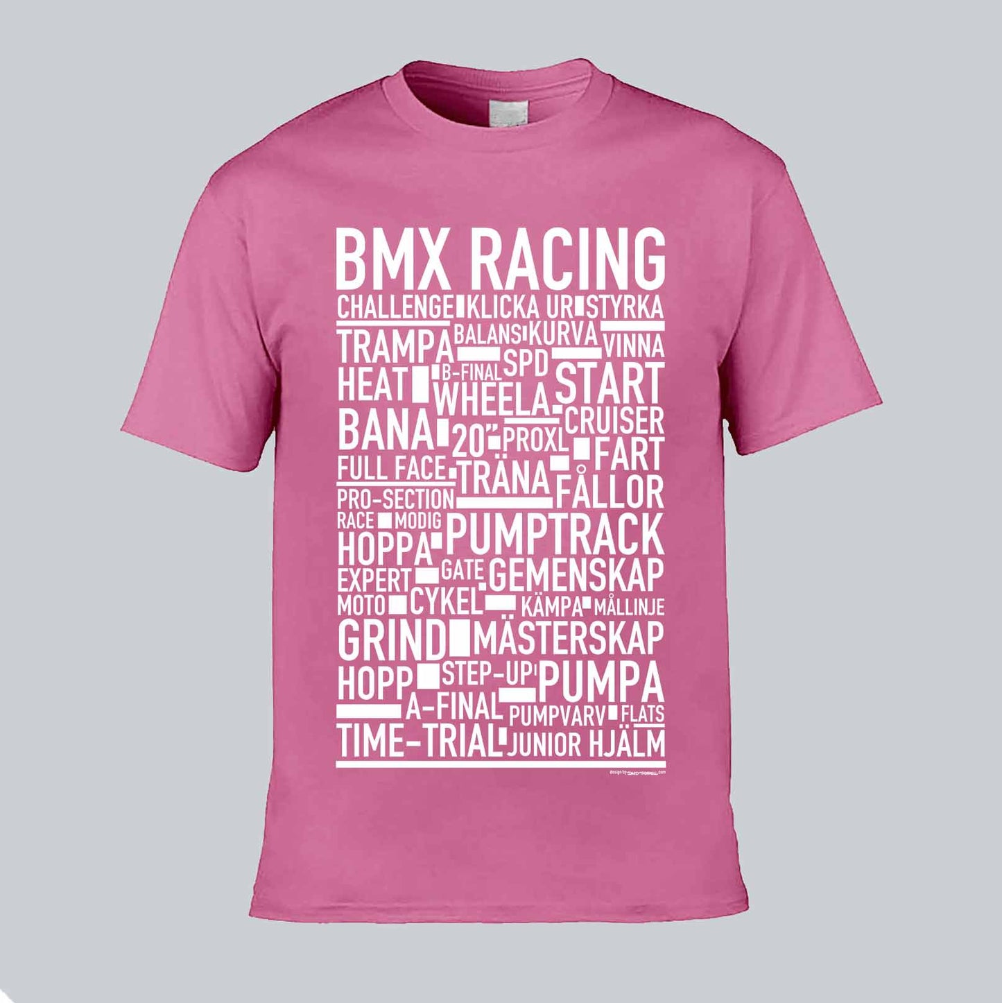 BMX Racing Text T-shirt
