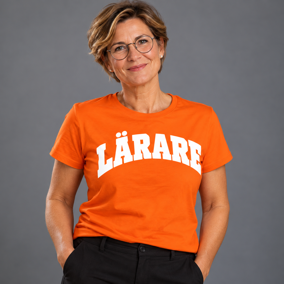 Lärare College Text T-shirt
