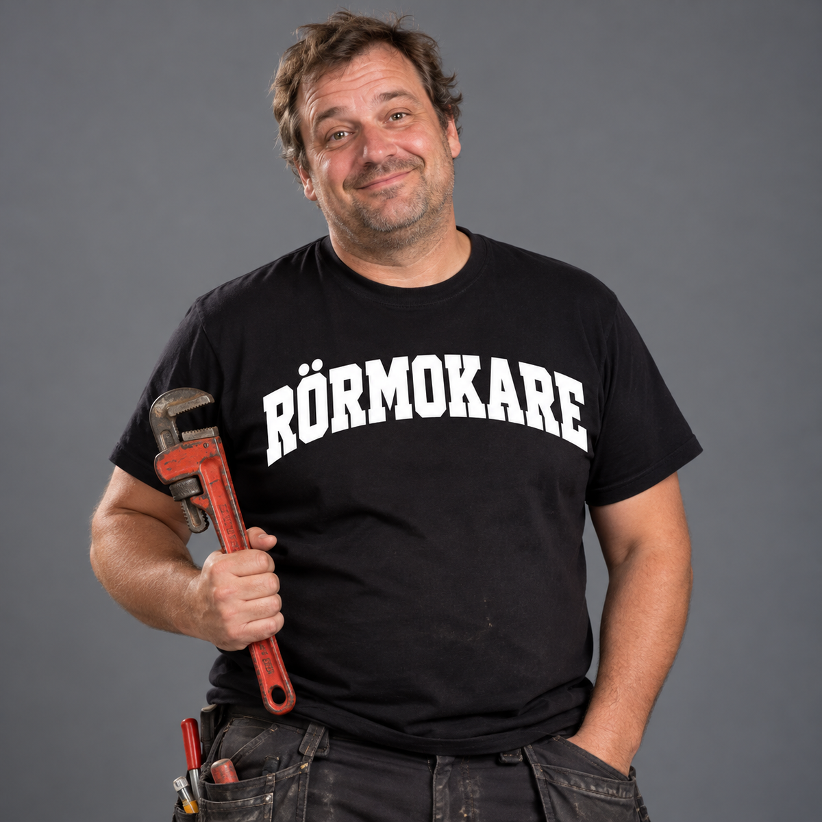 Rörmokare College Text T-shirt