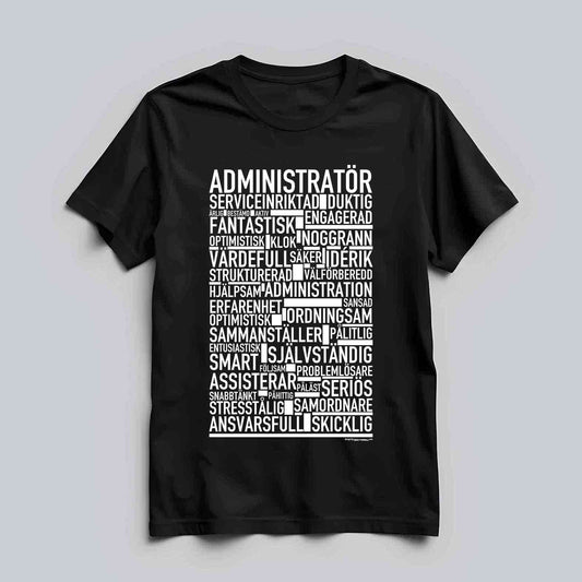 Administratör Text T-shirt