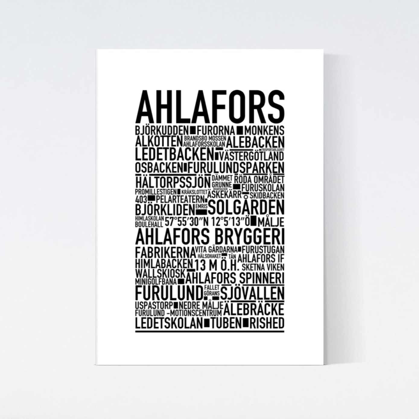 Ahlafors Text Poster