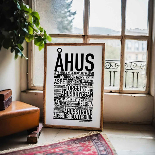 Åhus Text Poster