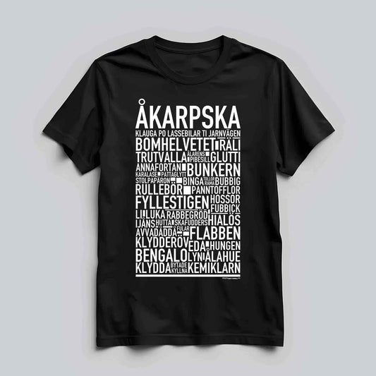 Åkarpska Dialekt Text T-shirt