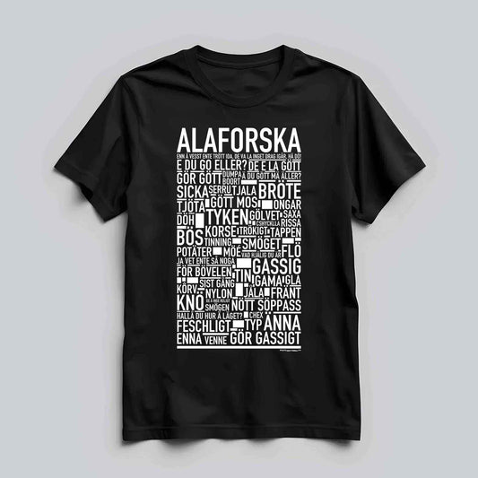 Alaforska Dialekt Text T-shirt