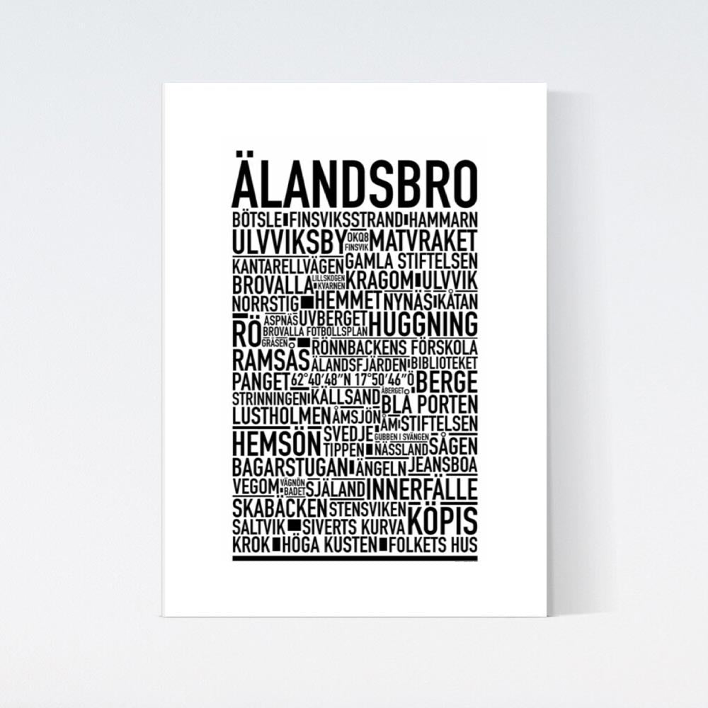 Älandsbro Text Poster