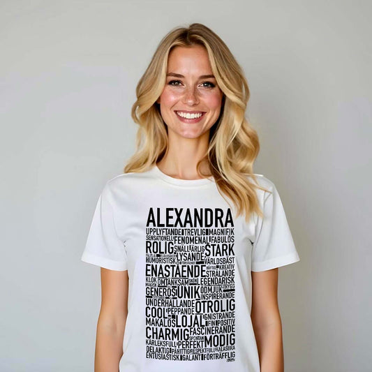 Valfritt Namn Text T-shirt