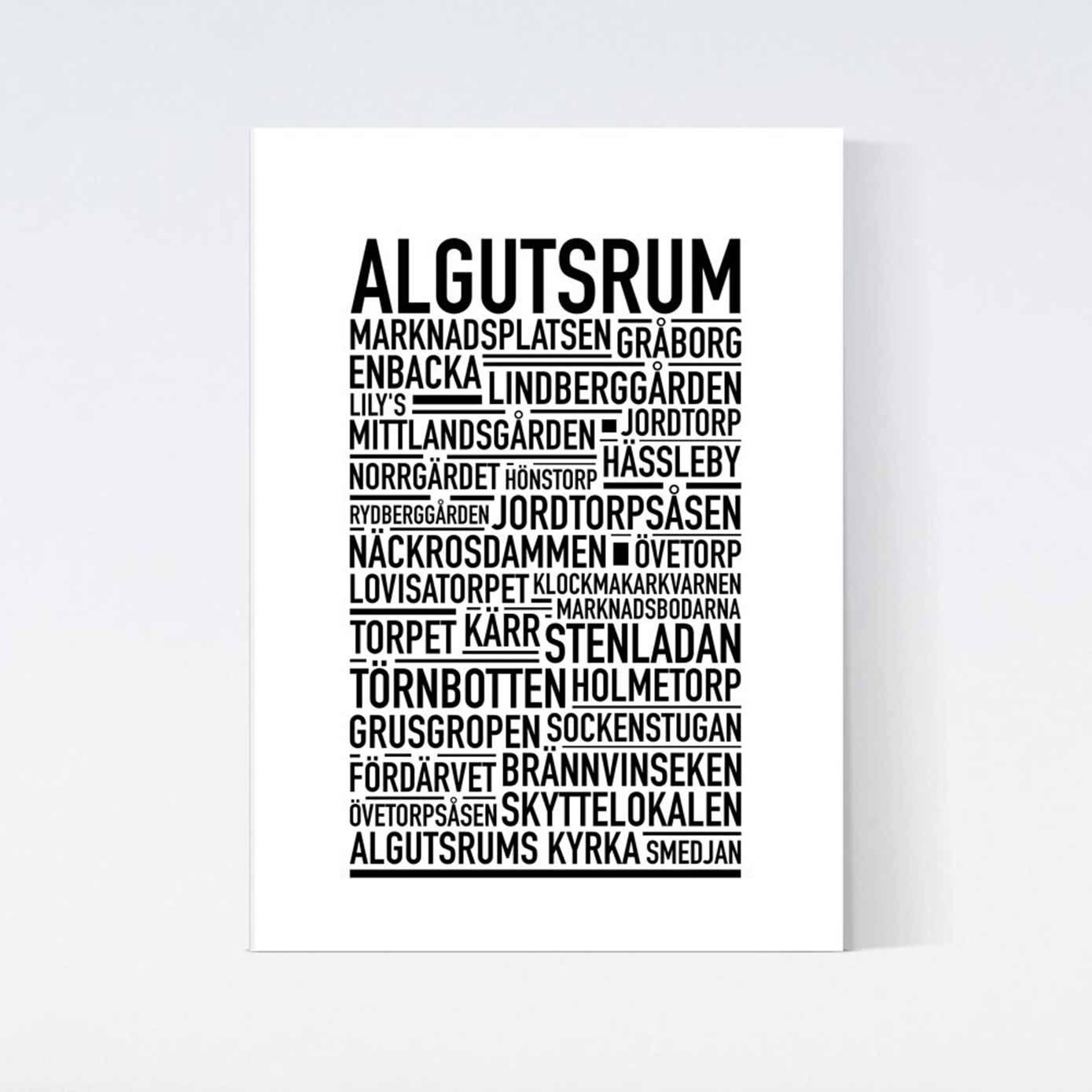 Algutsrum Text Poster