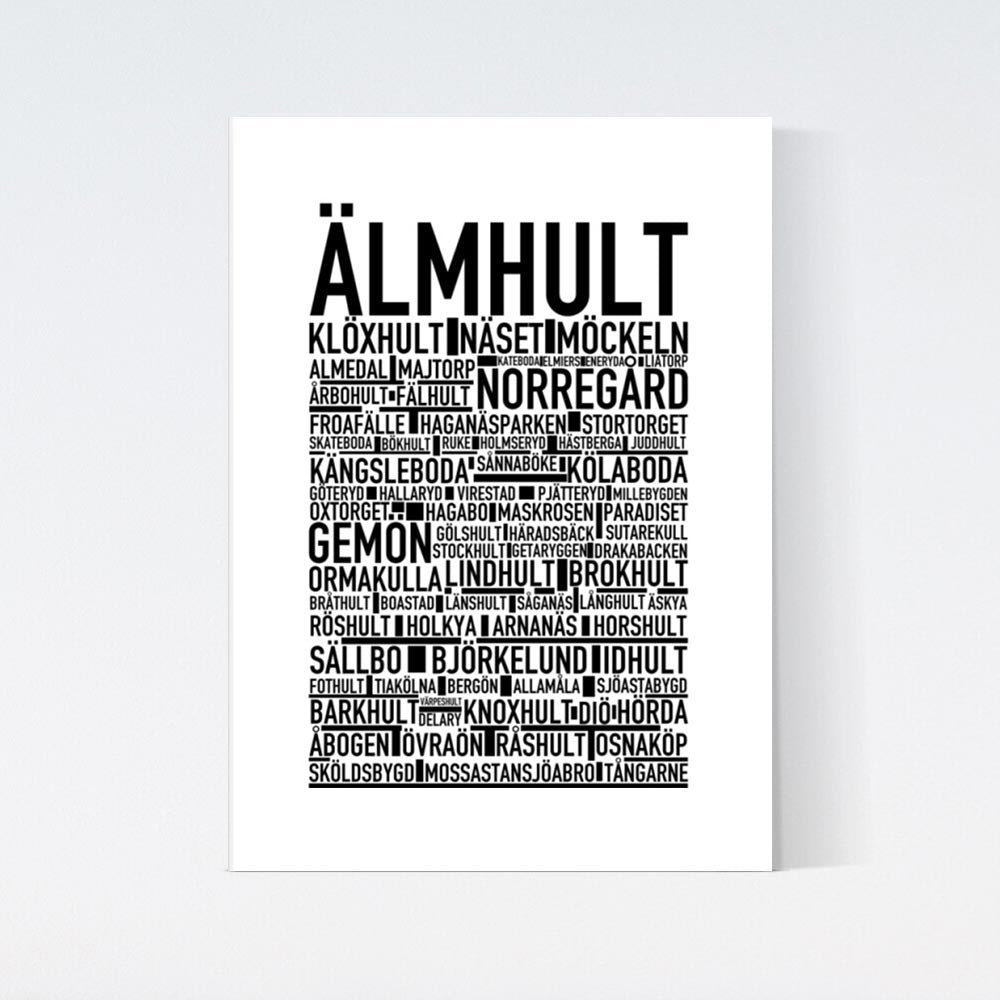 Älmhult Text Poster