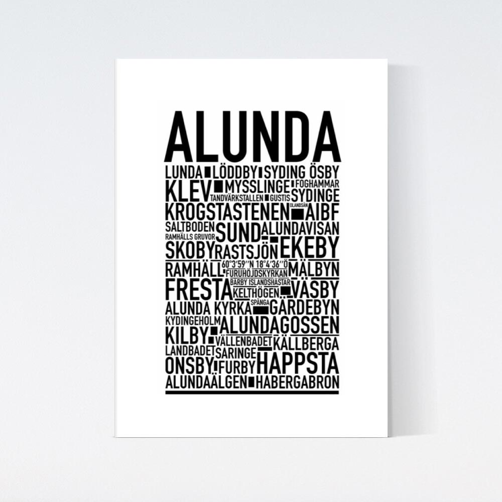 Alunda Text Poster