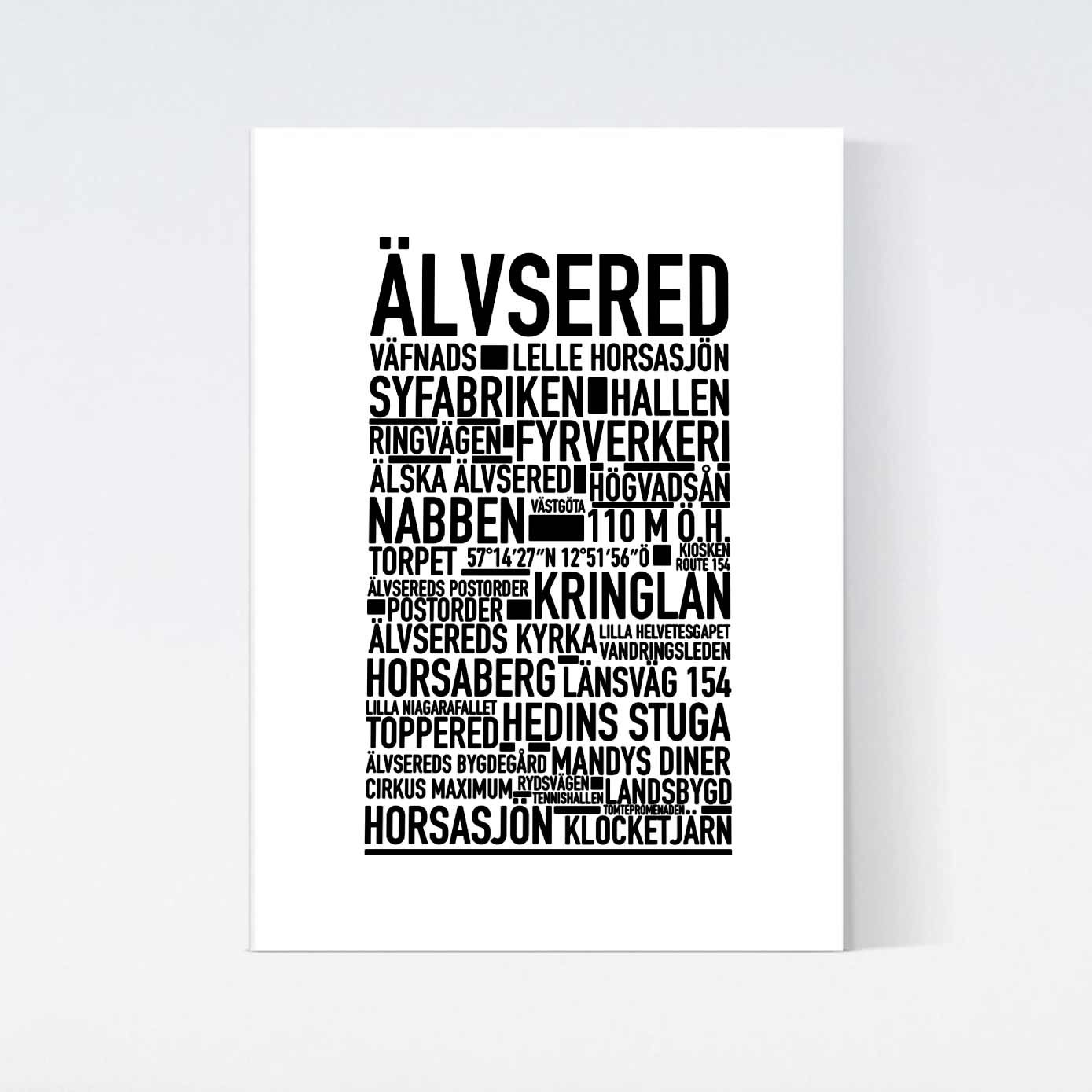 Älvsered Text Poster