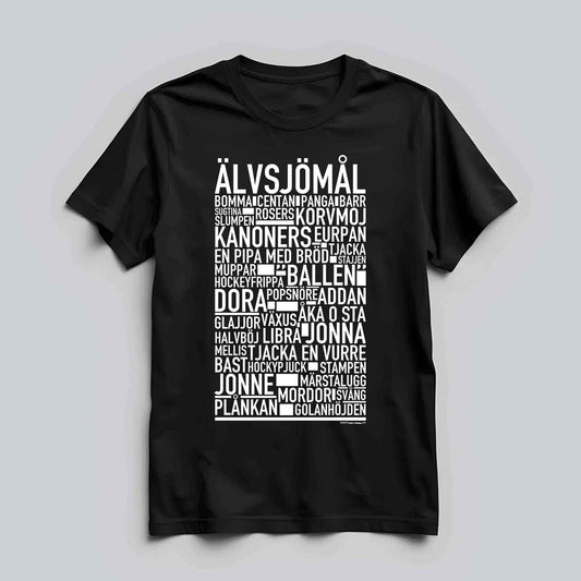 Älvsjömål Dialekt Text T-shirt