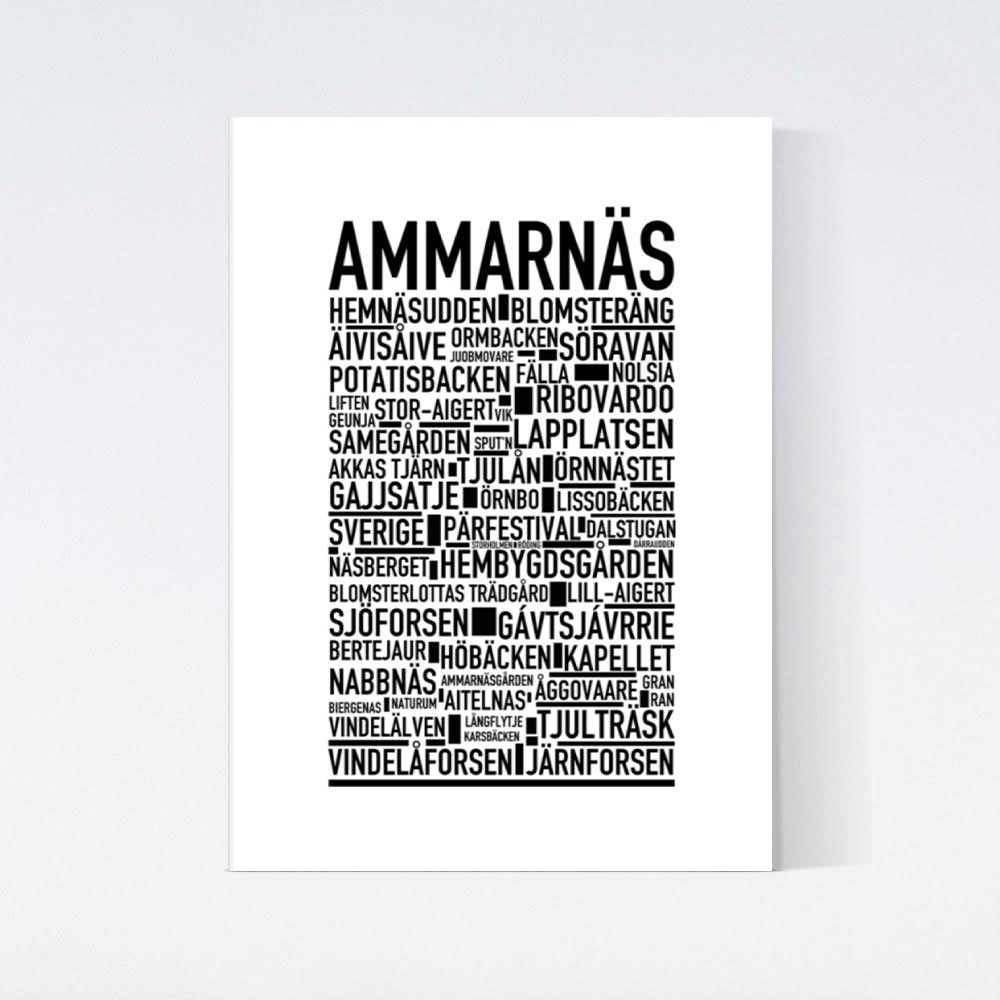 Ammarnäs Text Poster