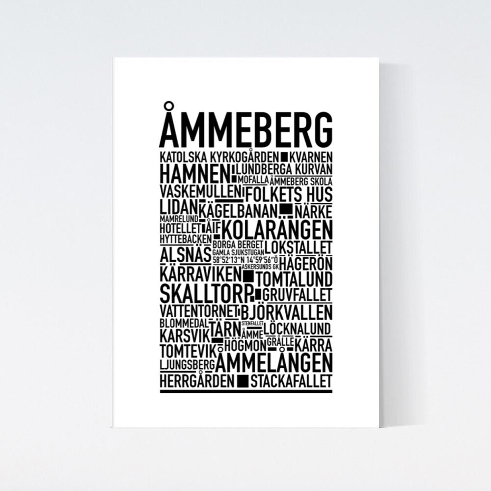 Åmmeberg Text Poster