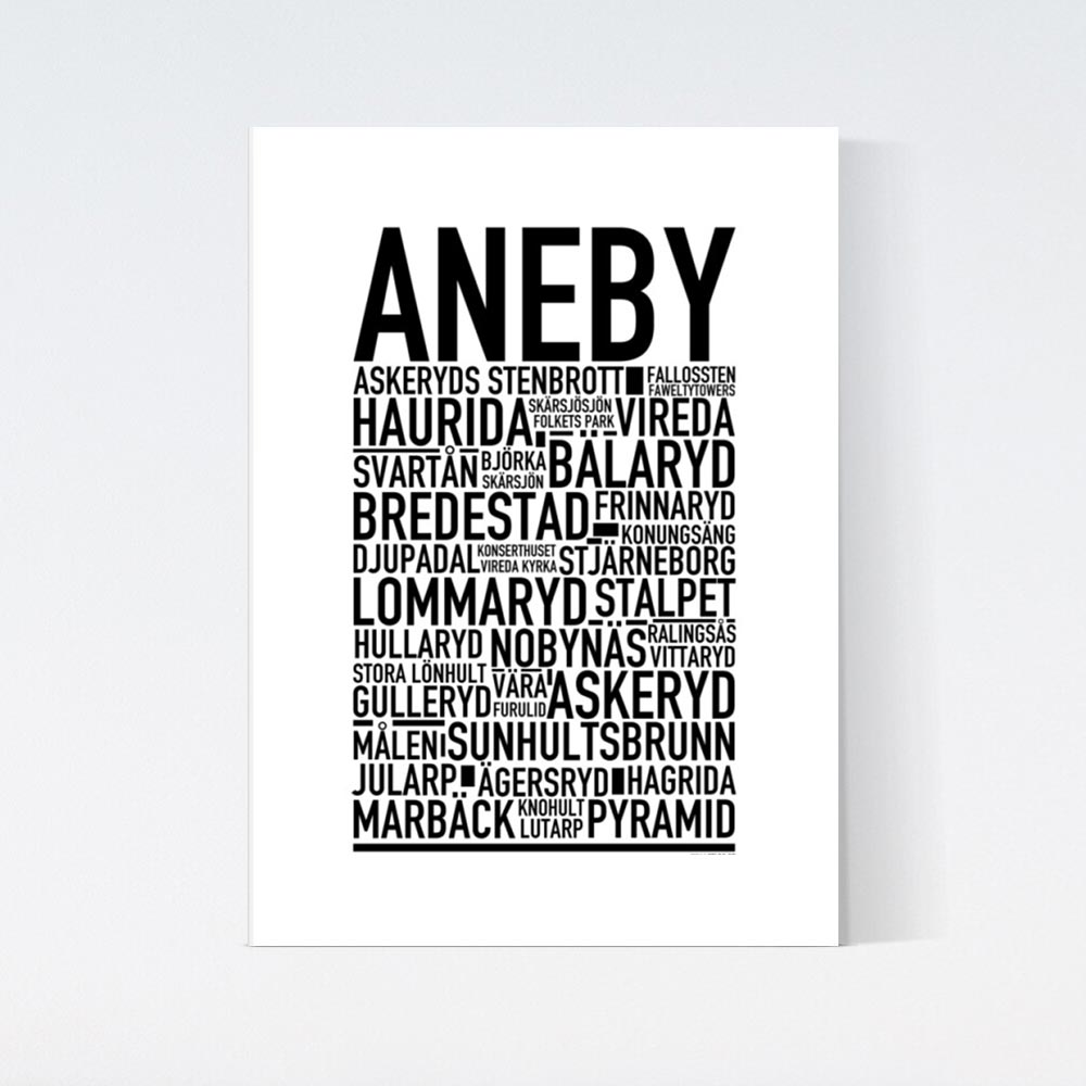 Aneby Text Poster