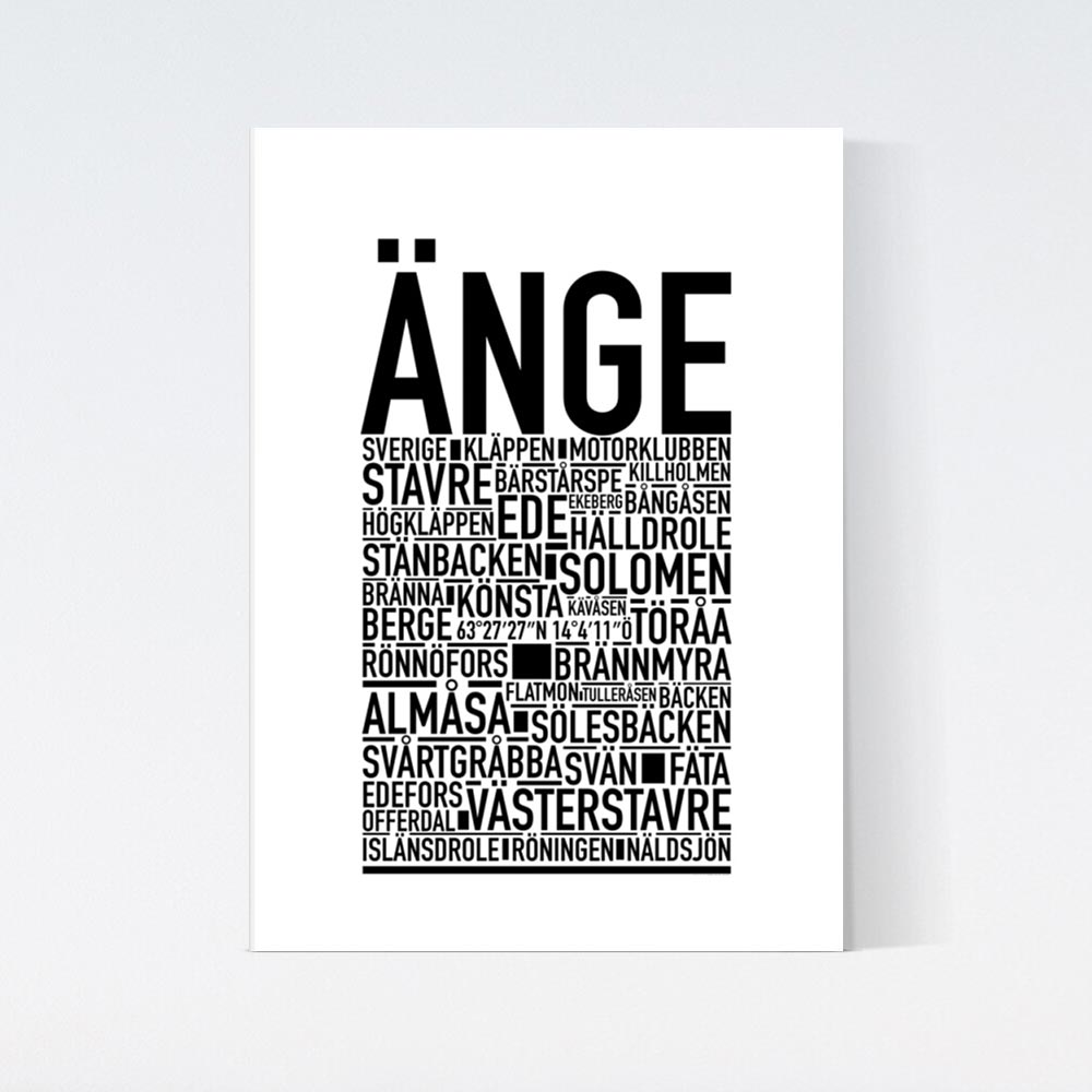Änge Text Poster