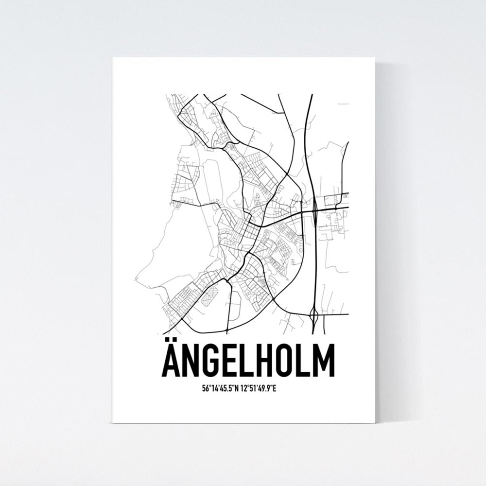 Ängelholm Karta Poster
