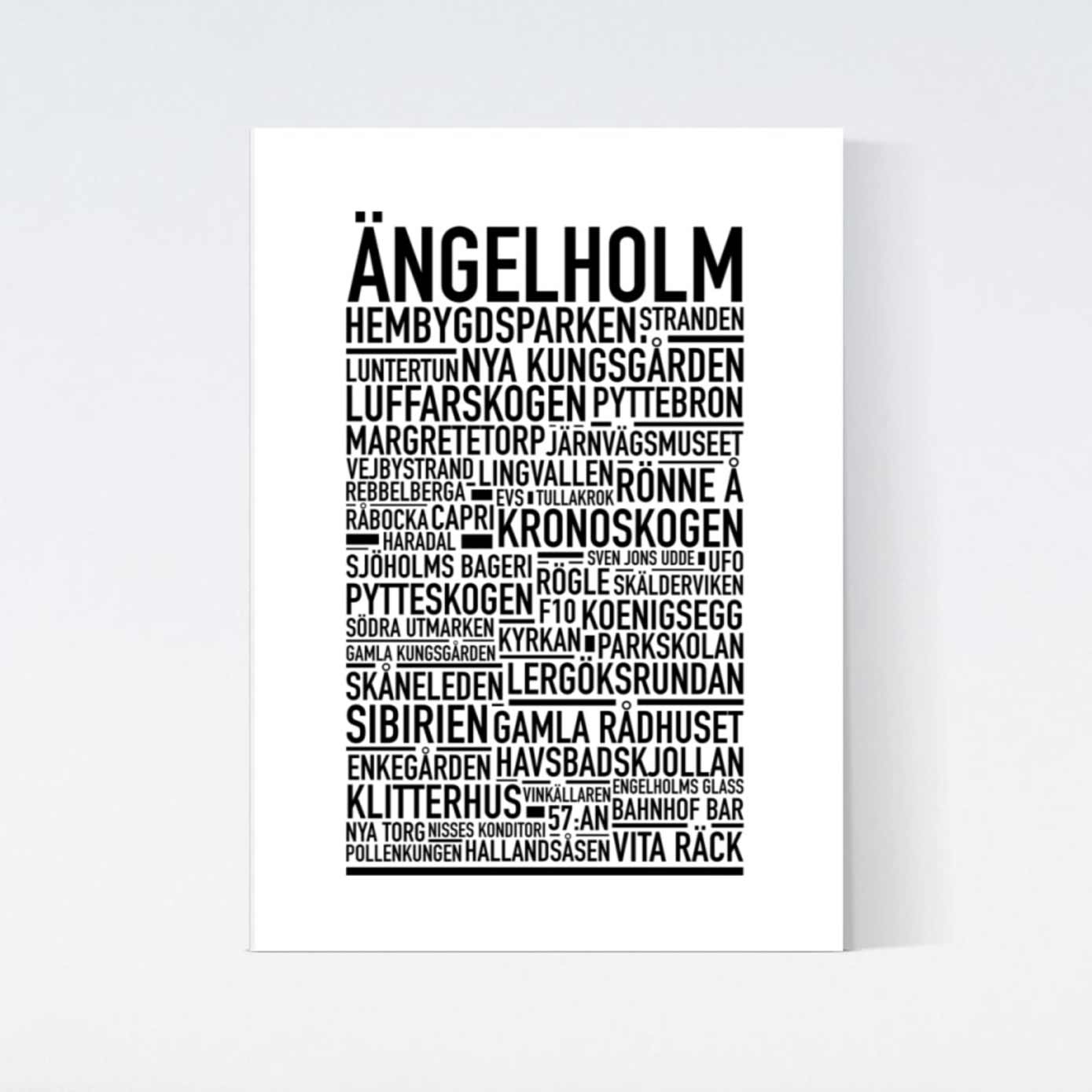 Ängelholm Text Poster