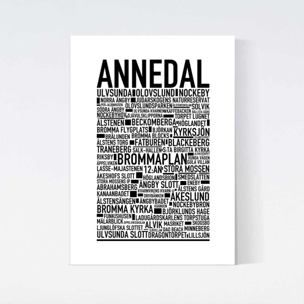 Annedal Text Poster
