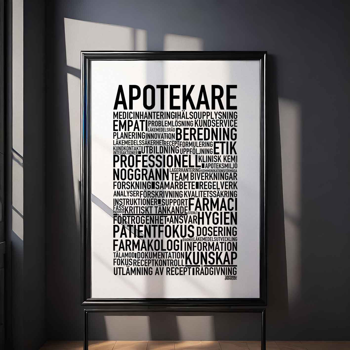 Apotekare Text Poster