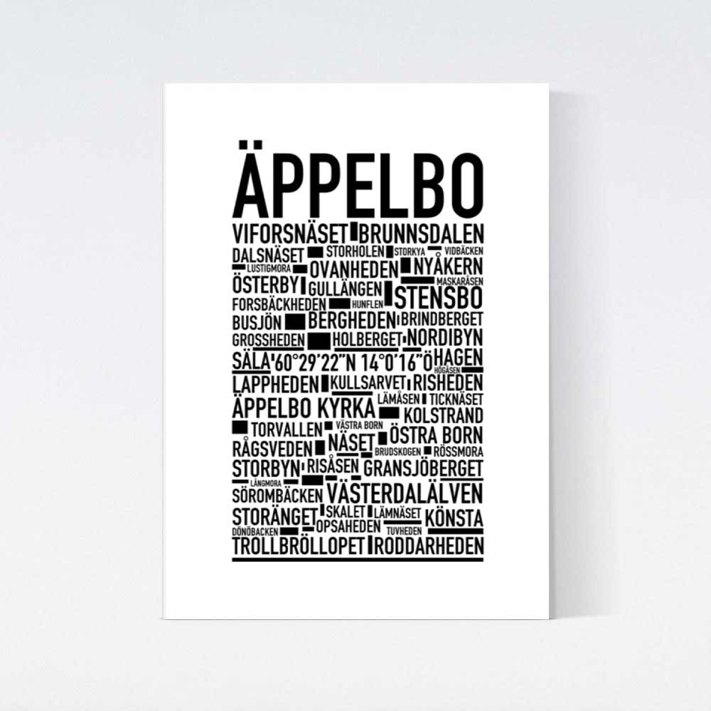 Äppelbo Text Poster