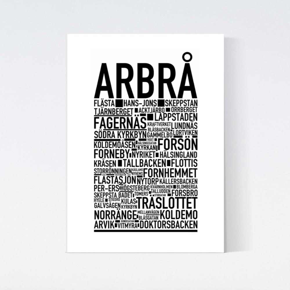 Arbrå Text Poster
