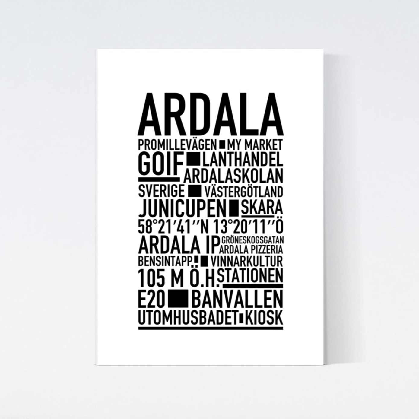 Ardala Text Poster