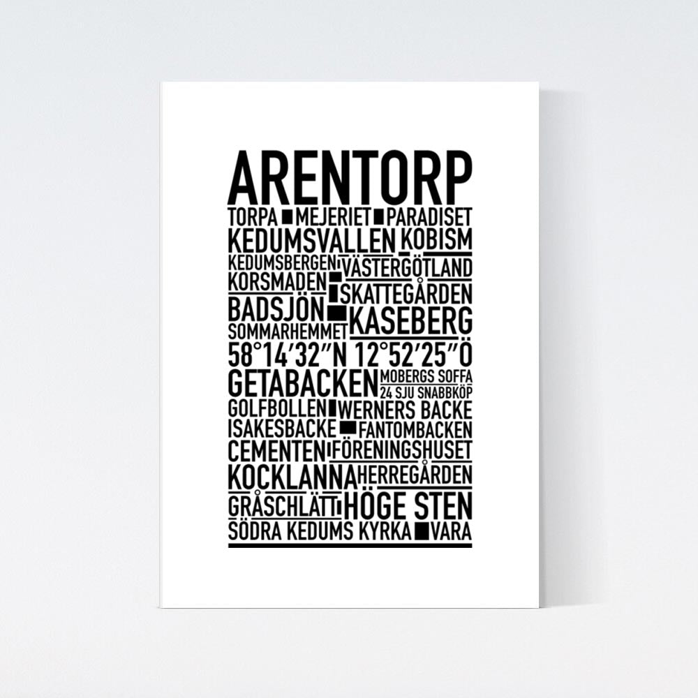 Arentorp Text Poster