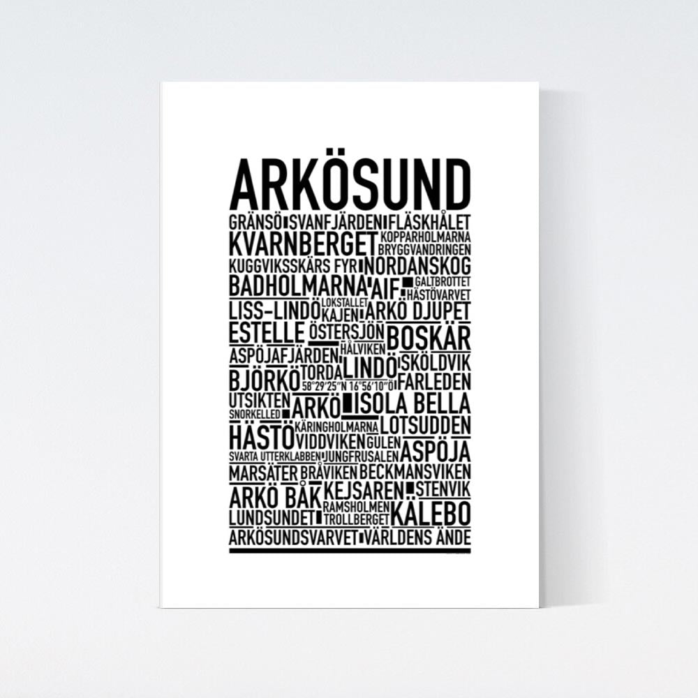 Arkösund Text Poster