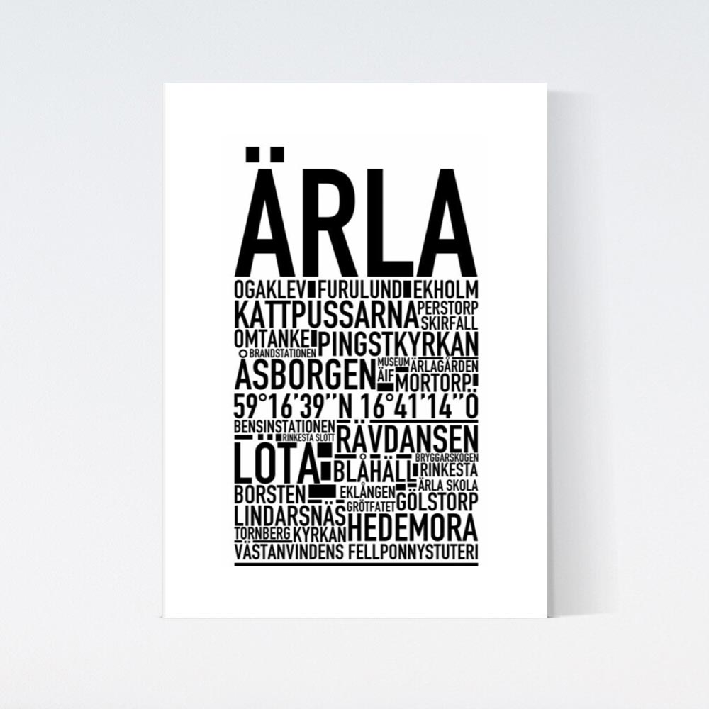 Ärla Text Poster