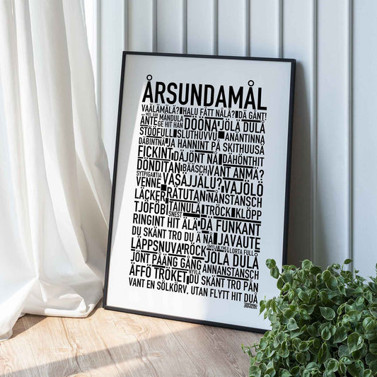 Årsundamål Dialekt Text Poster