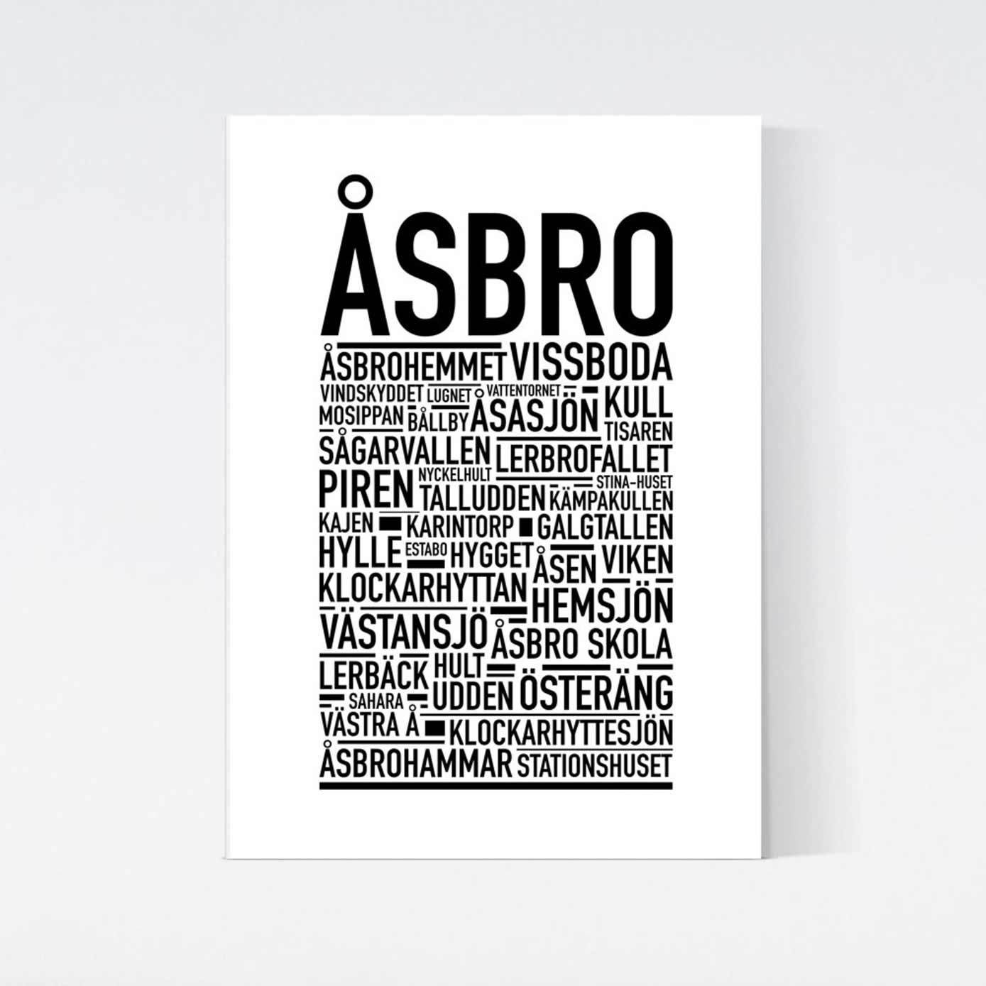 Åsbro Text Poster