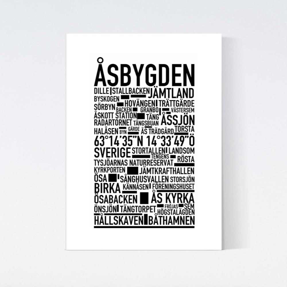 Åsbygden Text Poster