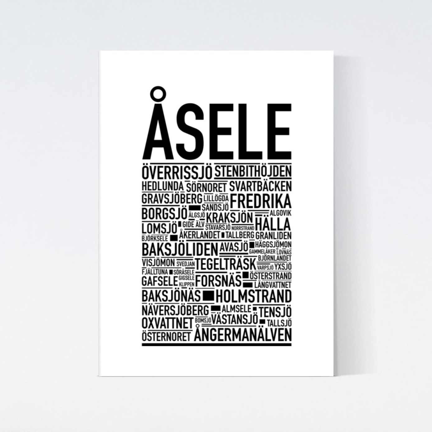 Åsele Text Poster