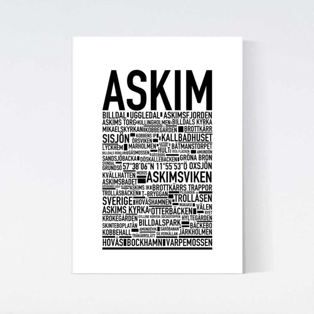 Askim Text Poster