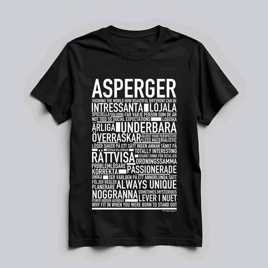 Asperger Text T-shirt