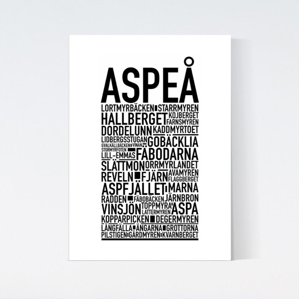 Aspeå Text Poster