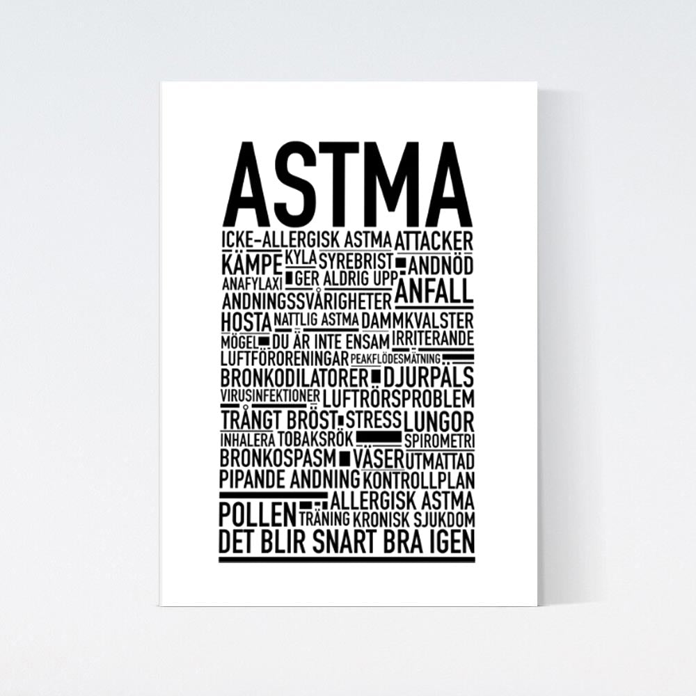 Astma Text Poster