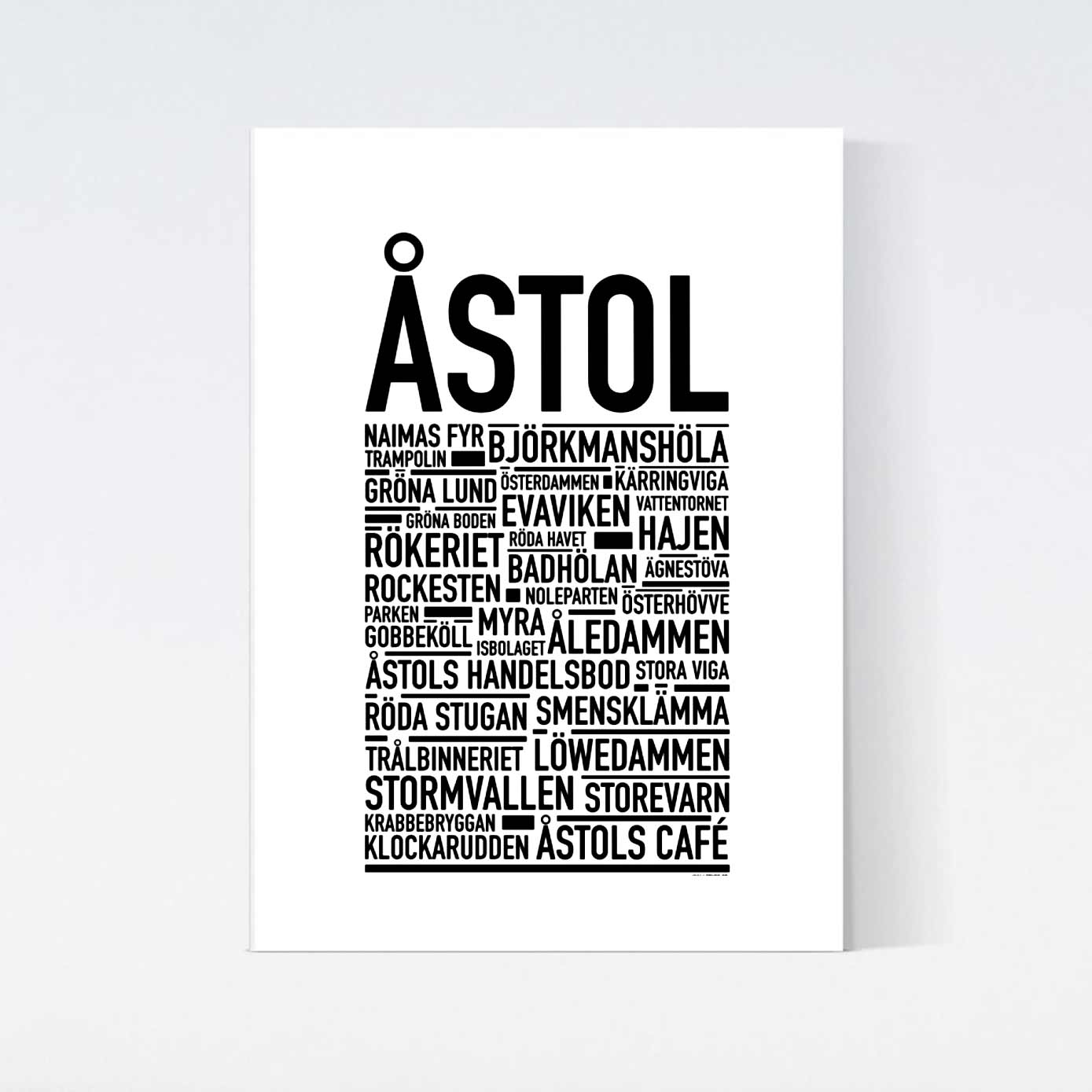 Åstol Text Poster