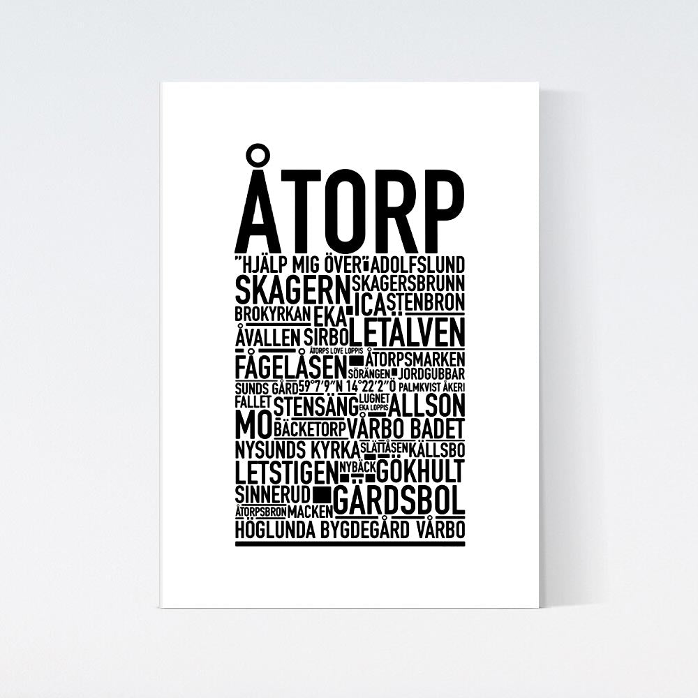Åtorp Text Poster