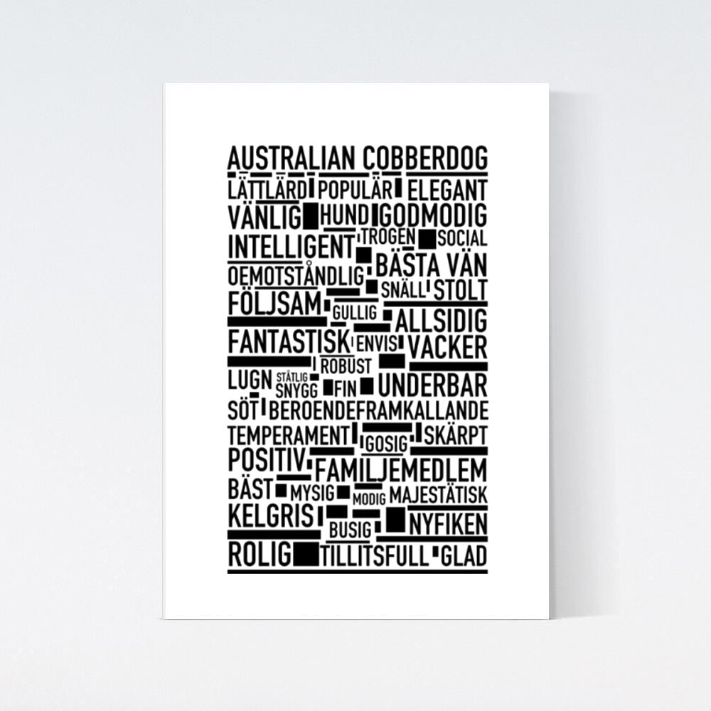 Australian Cobberdog Text Poster