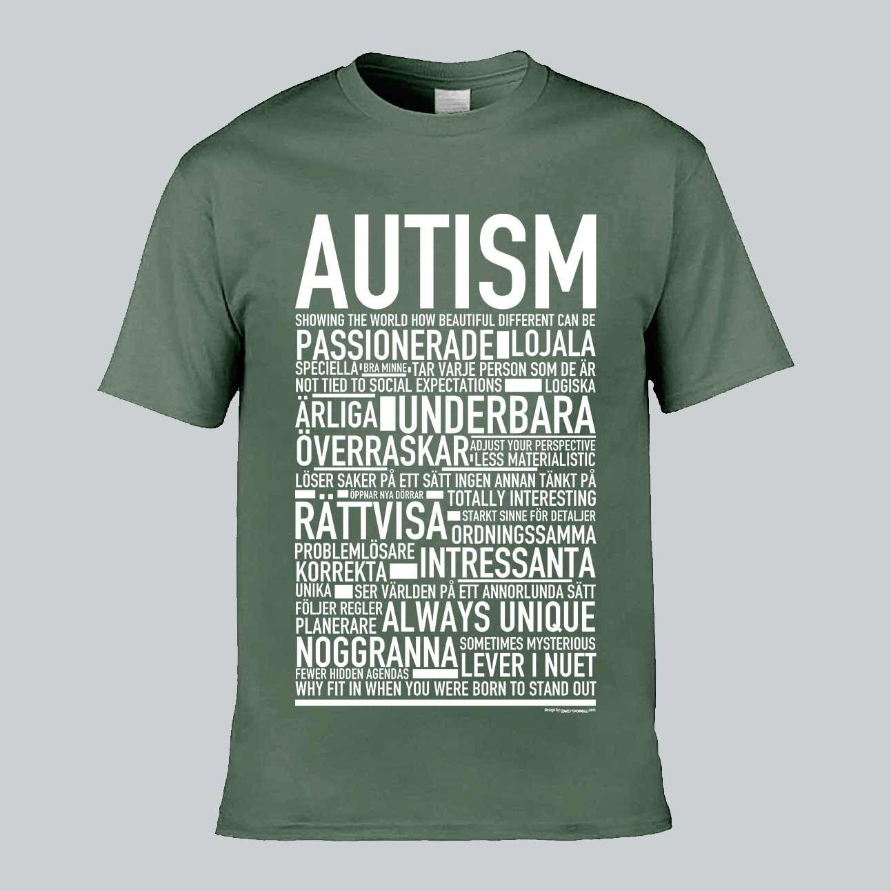Autism Text T-shirt