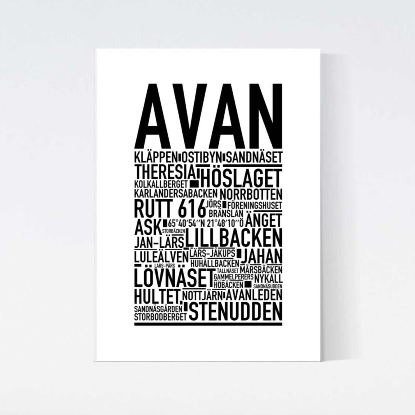 Avan Text Poster