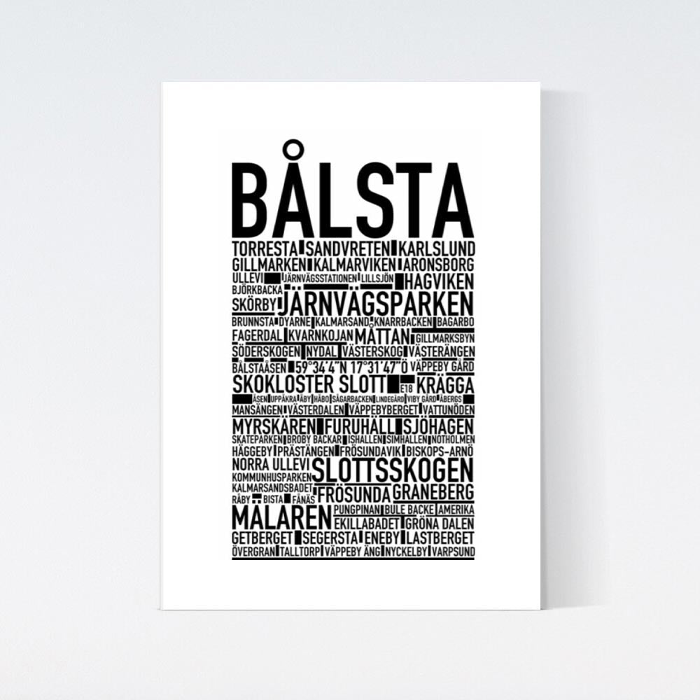 Bålsta Text Poster
