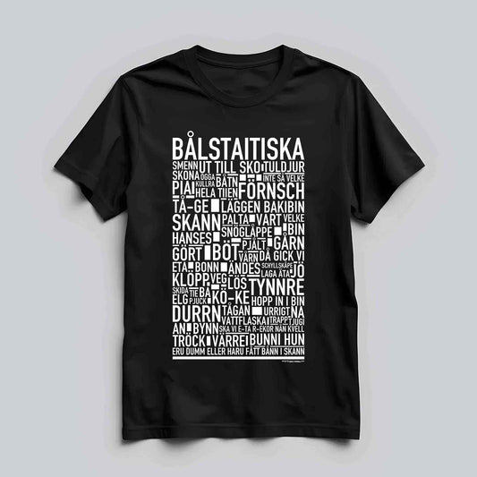 Bålstaitiska Dialekt Text T-shirt