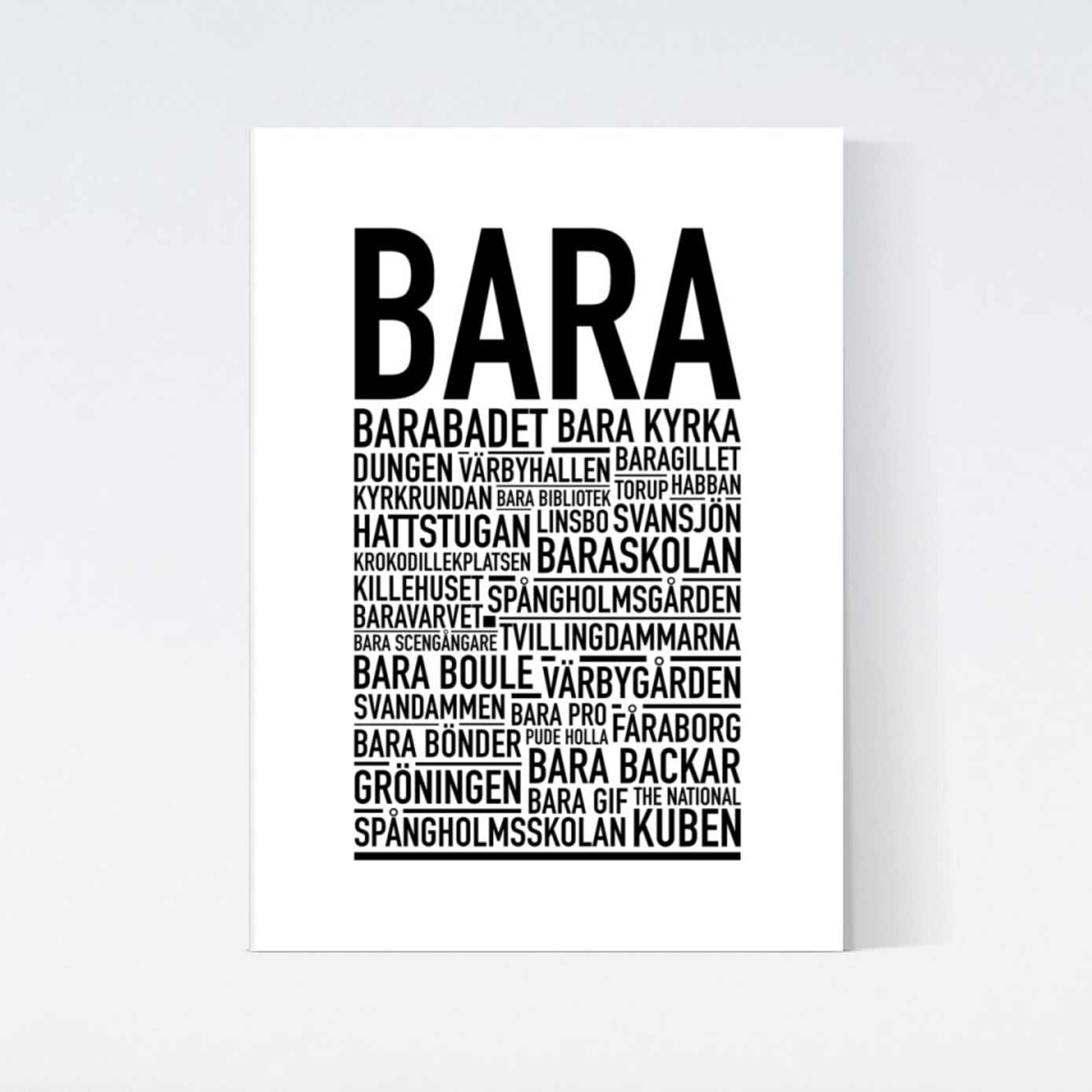 Bara Text Poster