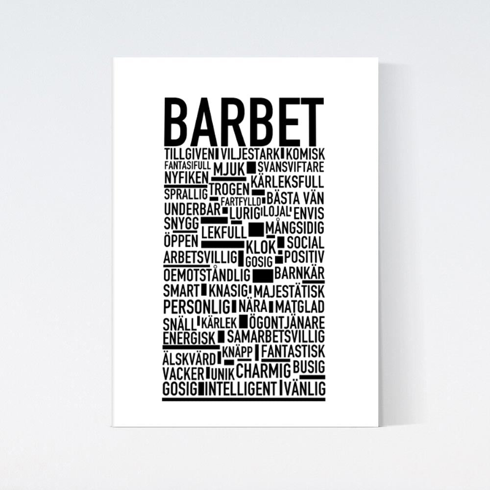 Barbet Text Poster