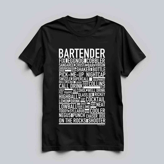 Bartender Text T-shirt